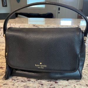 Kate Spade Chesterfield black pebble leather purse